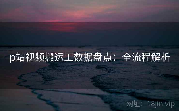 p站视频搬运工数据盘点：全流程解析