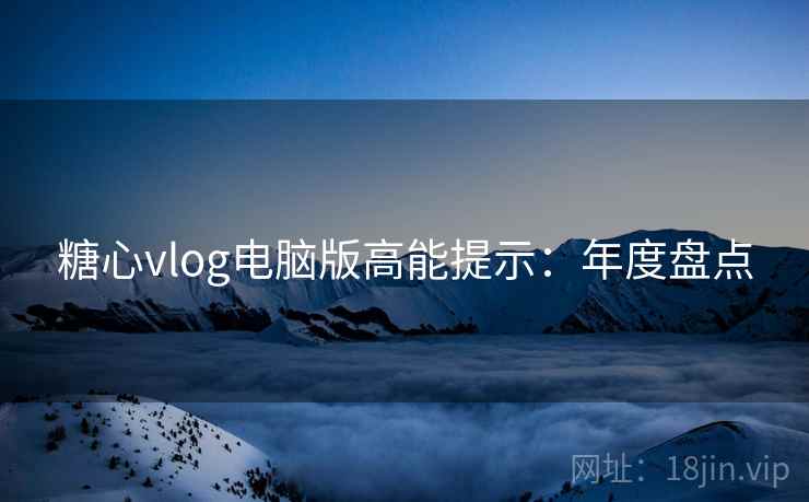 糖心vlog电脑版高能提示：年度盘点