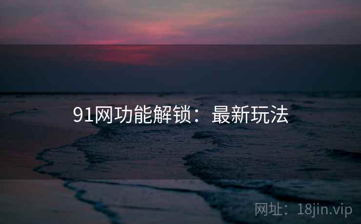 91网功能解锁：最新玩法